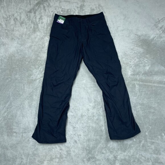 Orvis Mens Fleece Lined Pants 30x29 Nylon Spandex Blend Black a0082 - Picture 1 of 12
